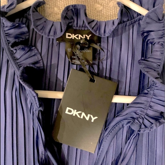 DNKY Ruffle Neck Sleeveless Dress - Picture 3 of 5